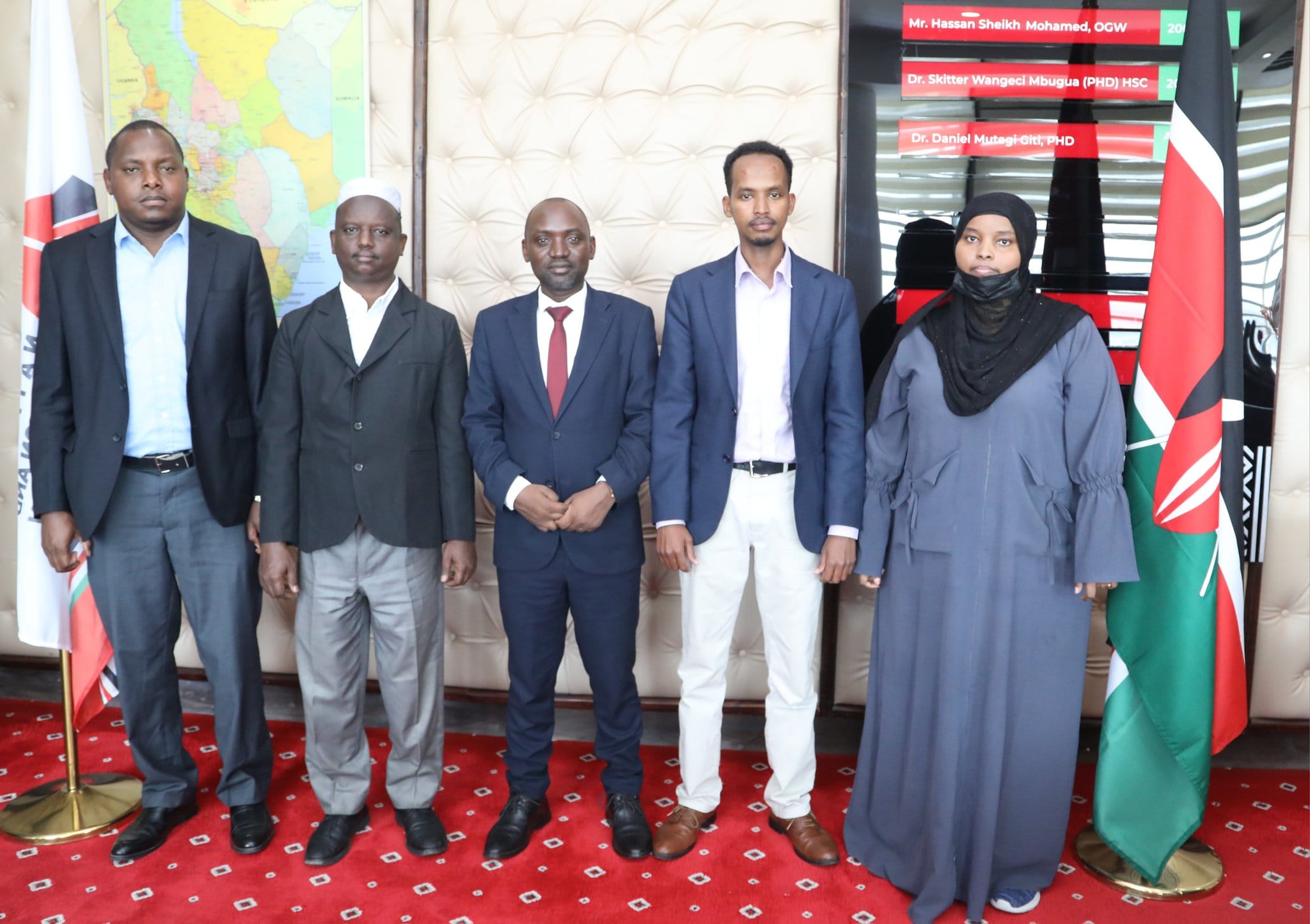 Courtesy call to the CEO of National Cohesion and Integration Commission to discuss areas of possible collaboration -especially in skilling youth for peace and communications as an enabler of peace in Northern Kenya