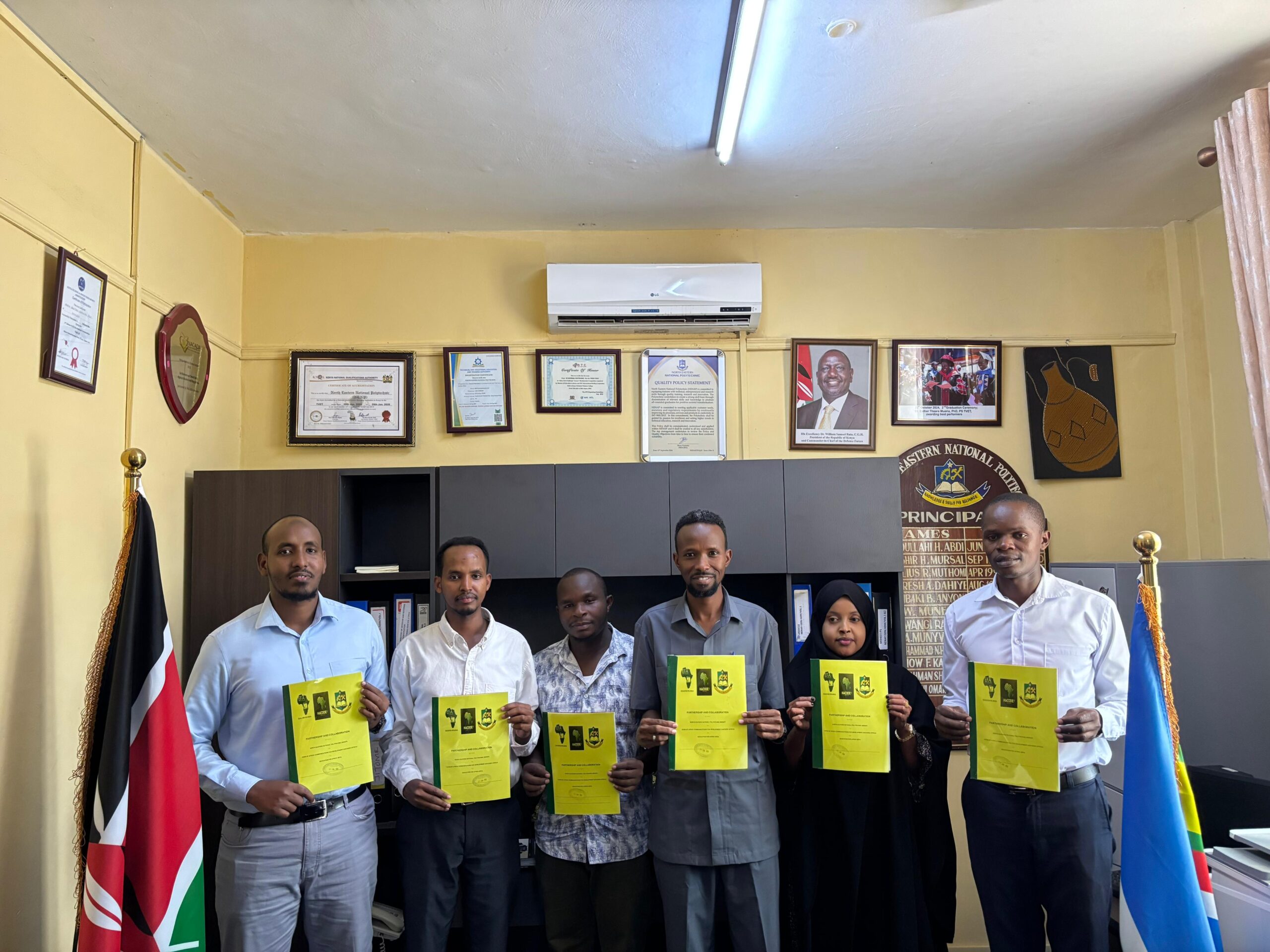 Signing of a Tripartite Collaboration and Partnership Framework with North Eastern National Polytechnic and Education for Africa